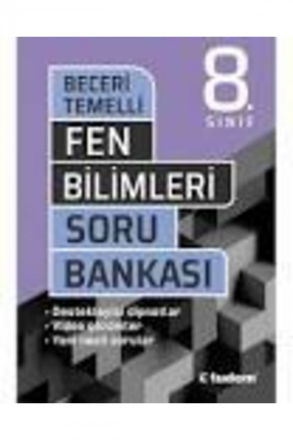 Tudem 8. Sınıf Fen Bilimleri Beceri Temelli Soru Bankası ürün görseli 1