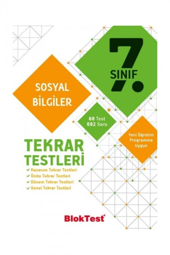 Tudem 7.Sınıf Sosyal Bilgiler Tekrar Testleri ürün görseli 1