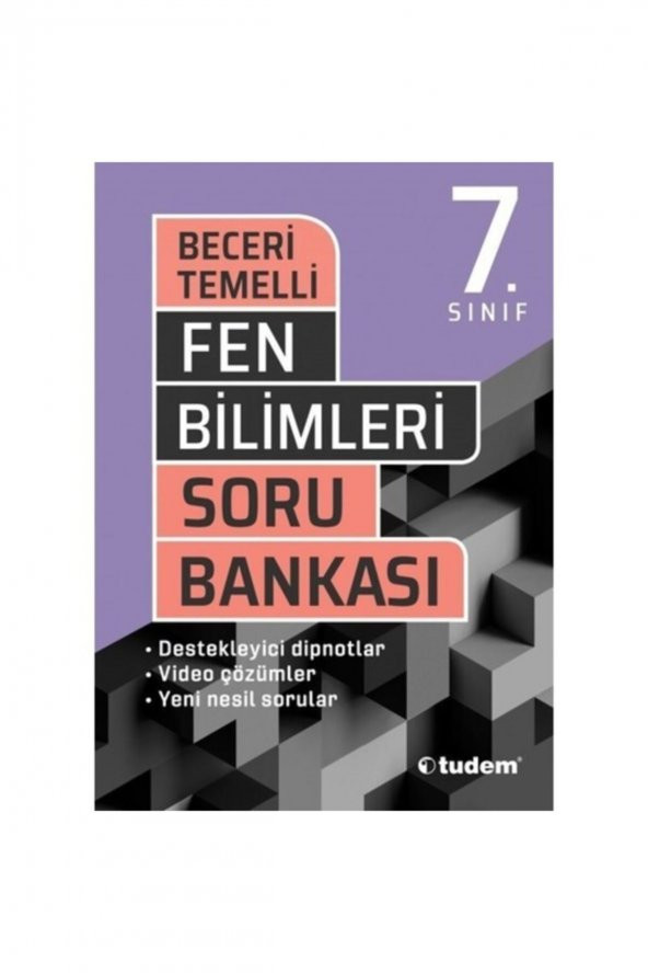 Tudem 7.sınıf Fen Bilimleri Beceri Temelli Soru Bankası-2020 ürün görseli 1