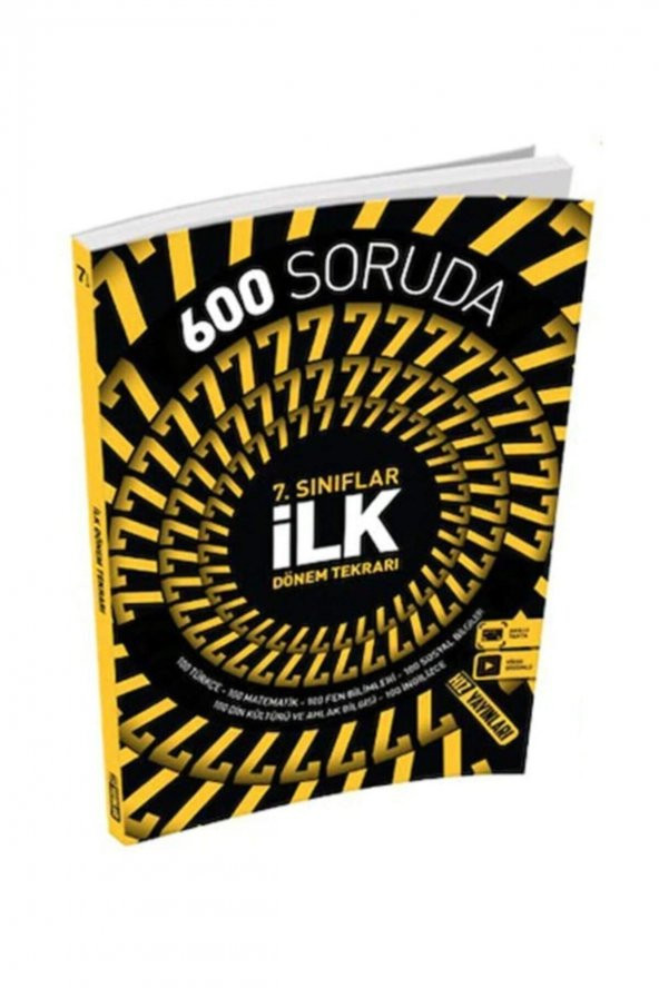7. Sınıf 600 Soruda İlk Dönem Tekrarı Hız Yayınları ürün görseli 1
