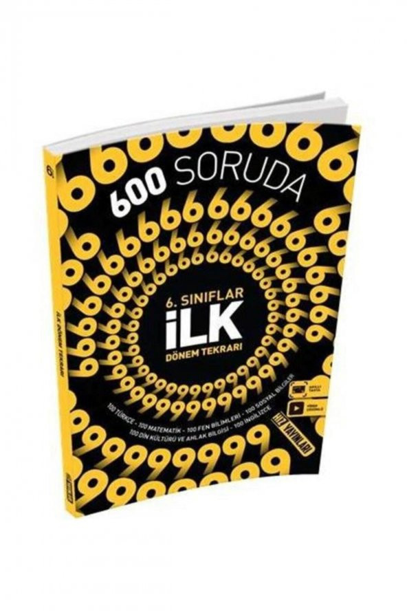 6. Sınıf 600 Soruda İlk Dönem Tekrarı Hız Yayınları ürün görseli 1