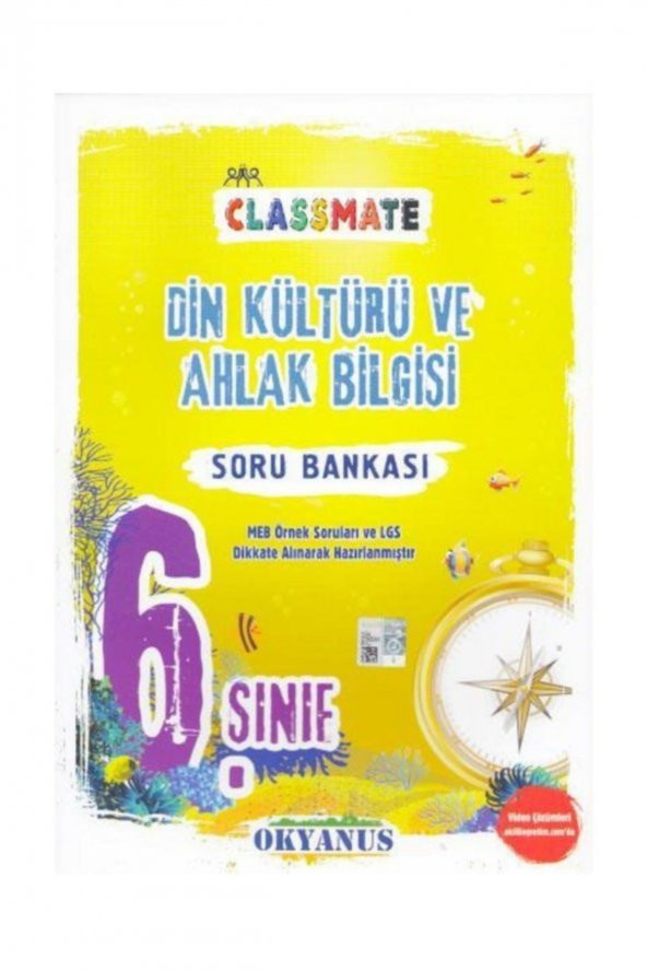 6. Sınıf Classmate Din Kültür Ve Ahlak Bilgisi Soru Bankası Okyanus Yayınları ürün görseli 1