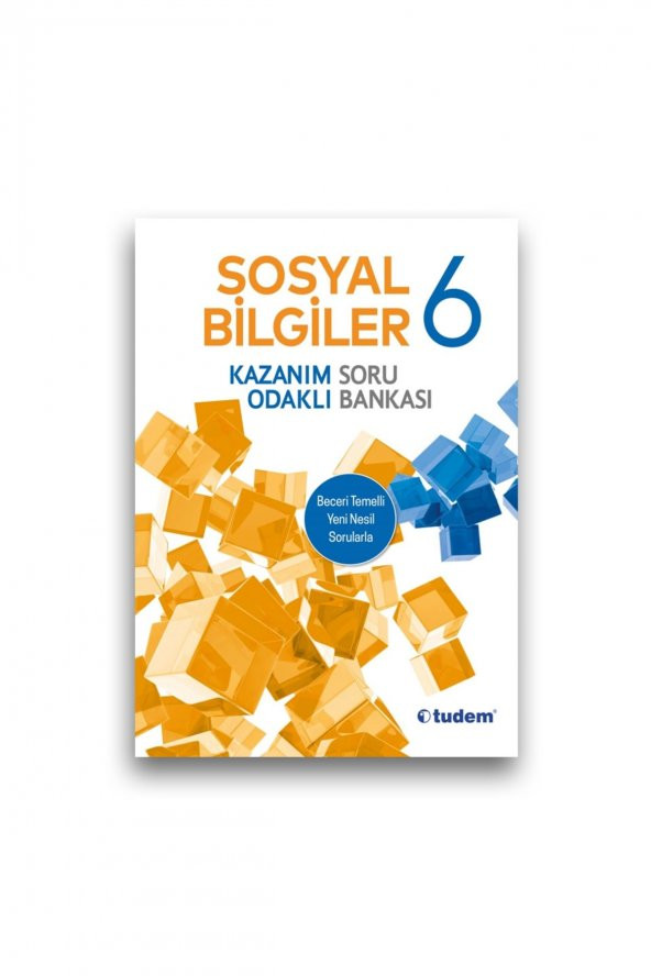 Tudem Yayınları 6. Sınıf Sosyal Bilgisi Kazanım Odaklı Soru Bankası ürün görseli 1