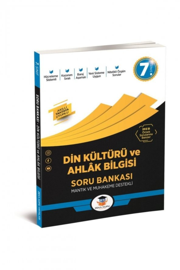 7. Sınıf Din Kültürü ve Ahlak Bilgisi Soru Bankası Zeka Küpü Yayınları ürün görseli 1