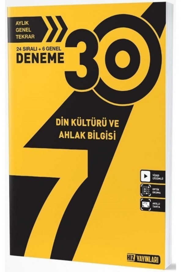 7. Sınıf Din Kültürü 30 lu Deneme Hız Yayınları ürün görseli 1