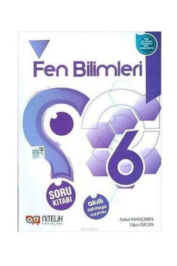 6. Sınıf Fen Bilimleri Soru Kitabı Nitelik Yayınları ürün görseli 1