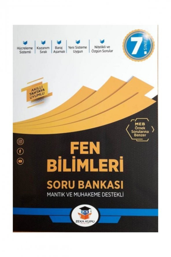 7. Sınıf Fen Bilimleri Soru Bankası Zeka Küpü Yayınları ürün görseli 1