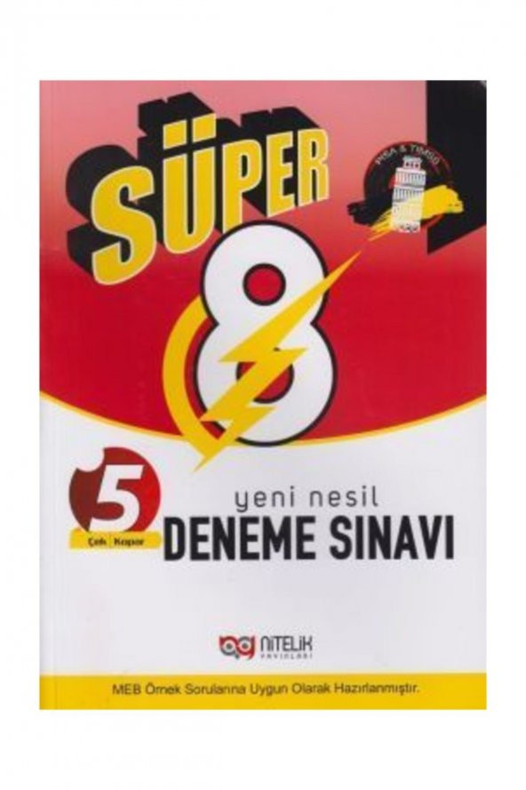 8. Sınıf Süper Yeni Nesil 5 Deneme Sınavı Nitelik Yayınları ürün görseli 1