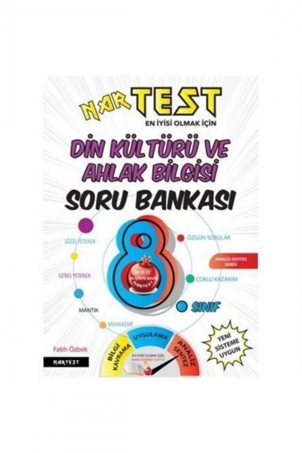 8. Sınıf Süper Zeka Din Kültürü Fen Liselerine Hazırlık Soru Bankası Nartest Yayınları ürün görseli 1
