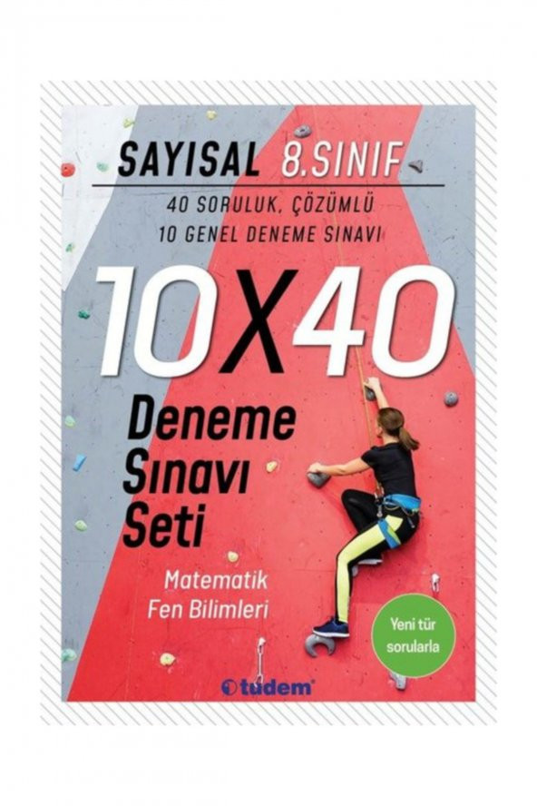 8. Sınıf Sayısal 10x40 Deneme Sınavı Tudem Yayınları ürün görseli 1