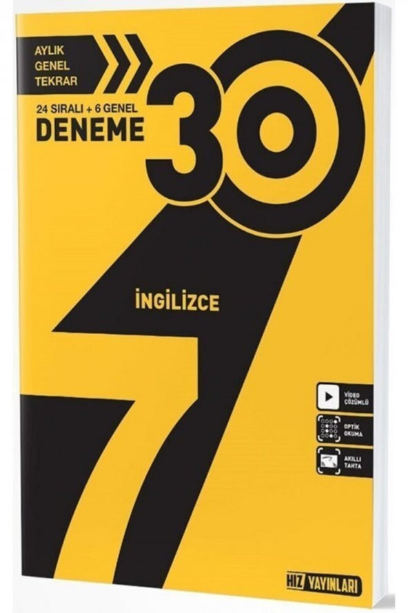 7. Sınıf İngilizce 30 lu Deneme Hız Yayınları ürün görseli 1