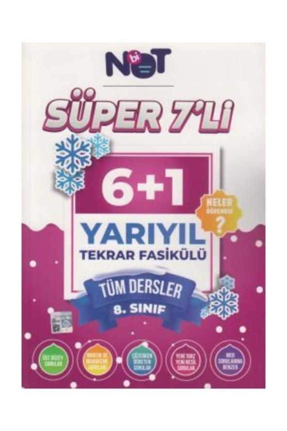 8. Sınıf Tüm Dersler Süper 7 li Yarıyıl Tekrar Fasikülü BiNot Yayınları ürün görseli 1