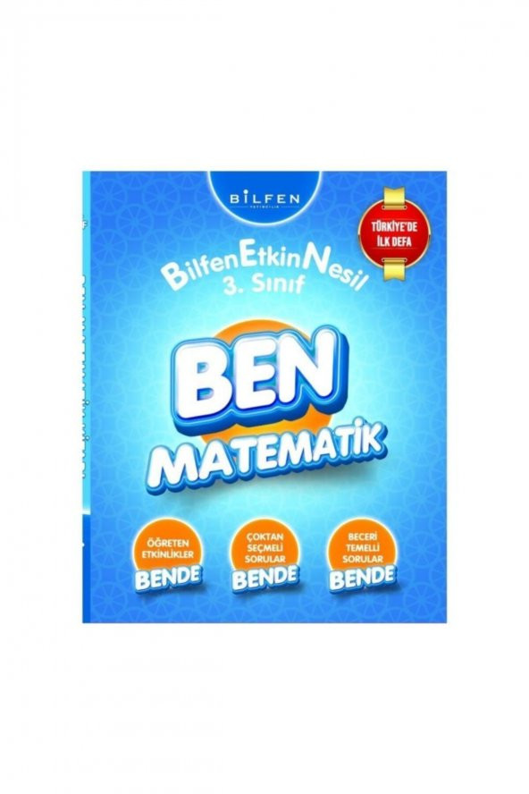 Bilfen Yayınları Ben Matematik 3. Sınıf Yeni Nesil Etkinlikli Soru Bankası 2020 ürün görseli 1