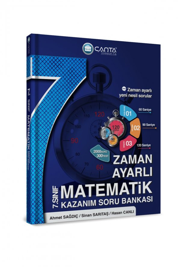 7.sınıf Matematik Zaman Ayarlı Kazanım Soru Bankası ürün görseli 1