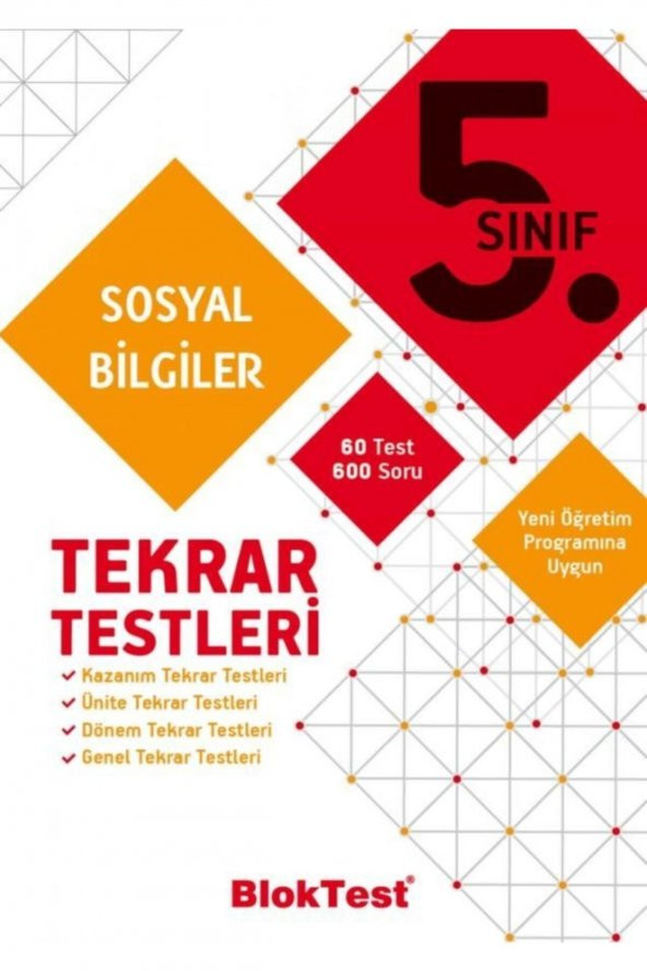 Bloktest 5. Sınıf Sosyal Bilgiler Tekrar Testleri ürün görseli 1