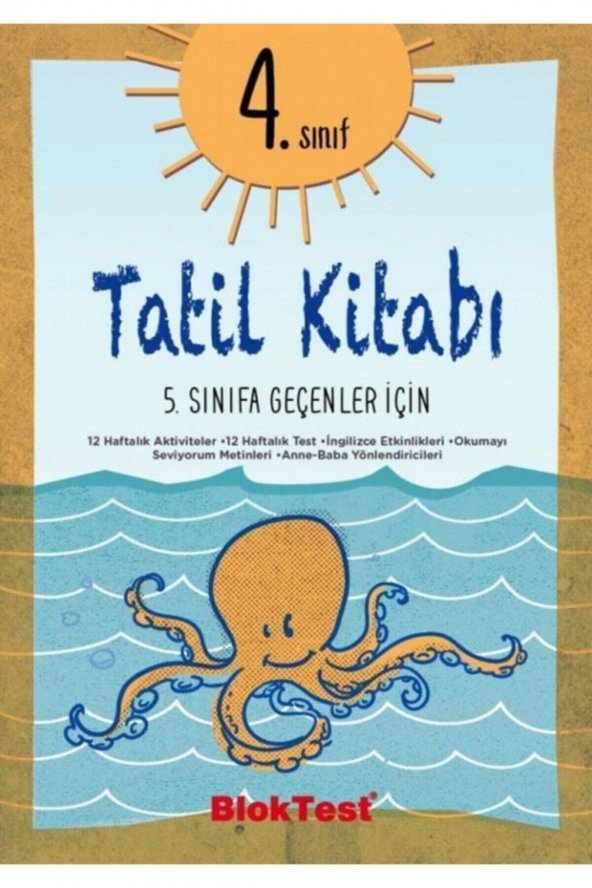 Bloktest 4. Sınıf Tatil Kitabı 5. Sınıfa Geçenler Için ürün görseli 1