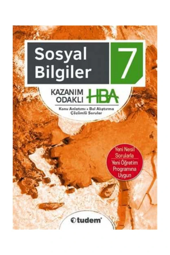 7.Sınıf Sosyal Bilgiler Kazanım Odaklı HBA Tudem Eğitim ürün görseli 1