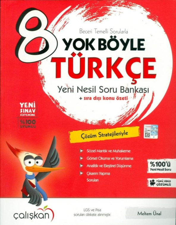 Çalışkan Yayınları 8. Sınıf Türkçe Yok Böyle Soru Bankası ürün görseli 1