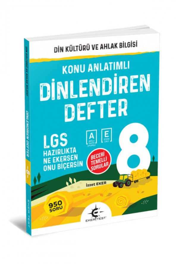 8.Sınıf Din Kültürü ve Ahlak Bilgisi Dinlendiren Defter Eker Test ürün görseli 1