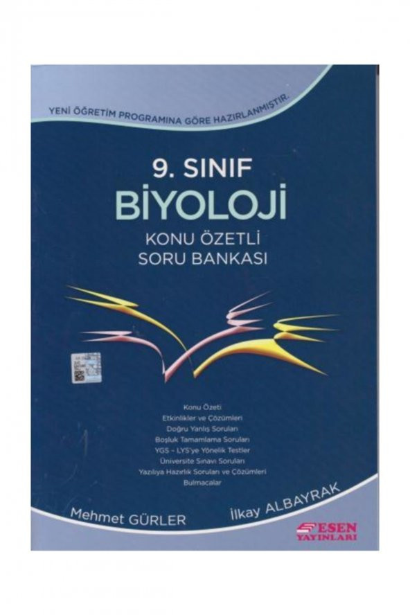 ESEN 9. SINIF BİYOLOJİ KONU ÖZETLİ SORU BANKASI ürün görseli 1