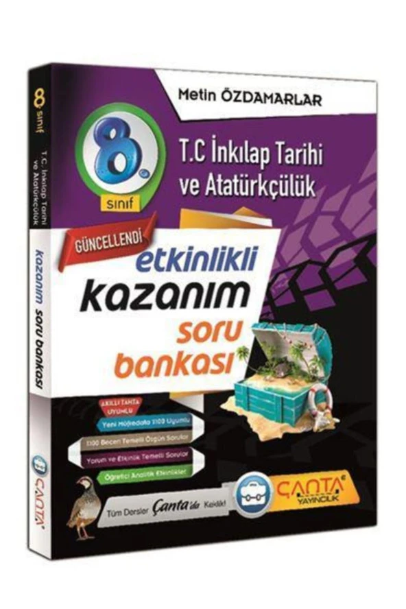 Çanta 8. Sınıf Kazanım İnkilap Tarihi ve Atatürkçülük Soru Bankası ürün görseli 1