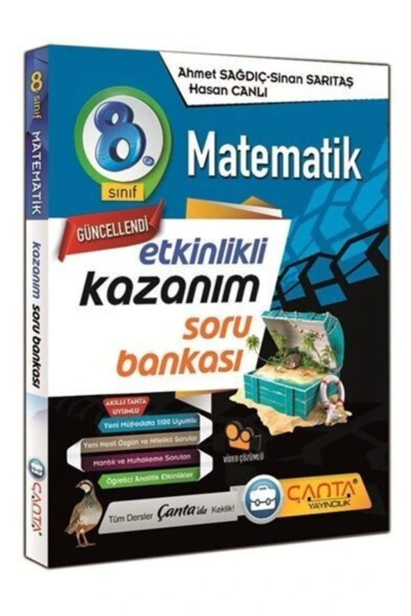 Çanta 8. Sınıf Kazanım Matematık Soru Bankası 2020 ürün görseli 1