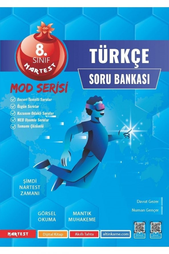 Nartest Yayınevİ 8. Sınıf Mod Türkçe Soru Bankası ürün görseli 1