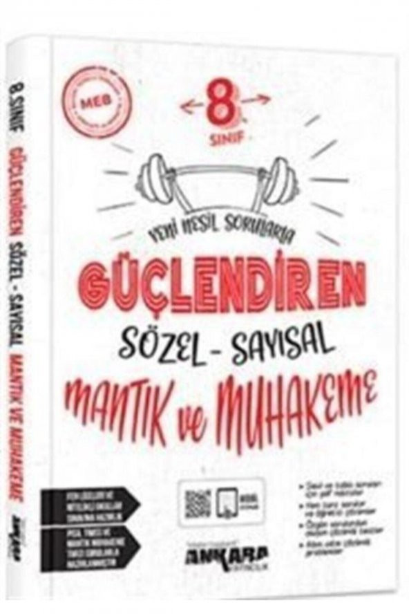 Ankara Yayıncılık 8. Sınıf Güçlendiren Sözel Sayısal Mantık Soru Bankası ürün görseli 1