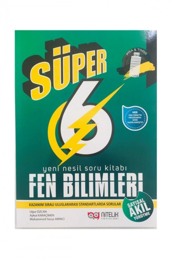 Nitelik 6. Sınıf Fen Bilimleri Süper Yeni Nesil Soru Kitabı ürün görseli 1