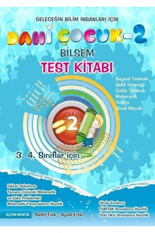 Nokta 3.sınıf Dahi Çocuk Zeka Test Kitabı ürün görseli 1