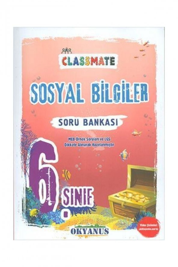 Okyanus 6.sınıf Sosyal Bilgiler Classmate Soru Bankası Yeni ürün görseli 1