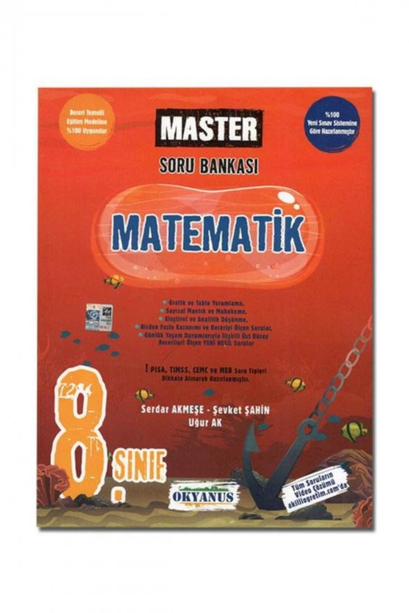 Okyanus 8. Sınıf Master Matematik Soru Bankası ürün görseli 1