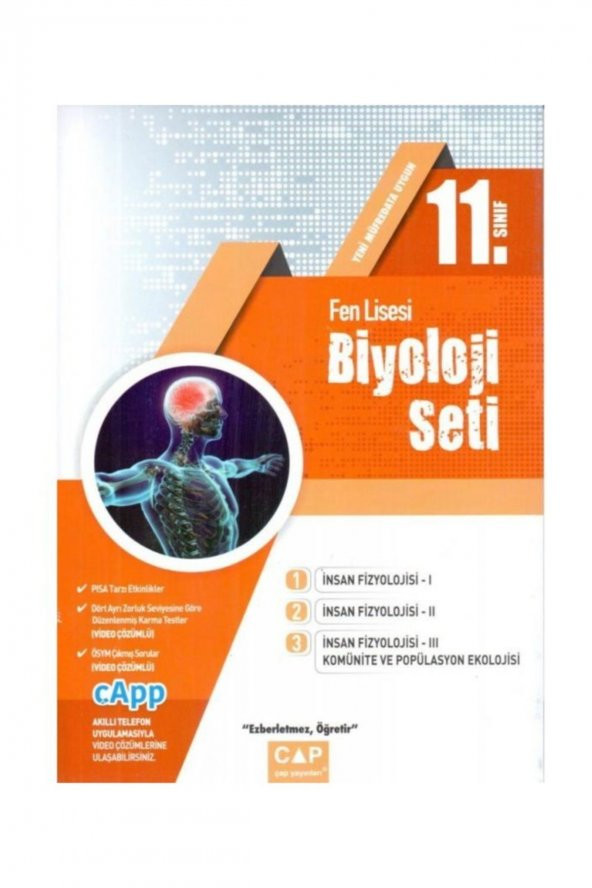 Çap Yayınları 11. Sınıf Fen Lisesi Biyoloji Seti ürün görseli 1