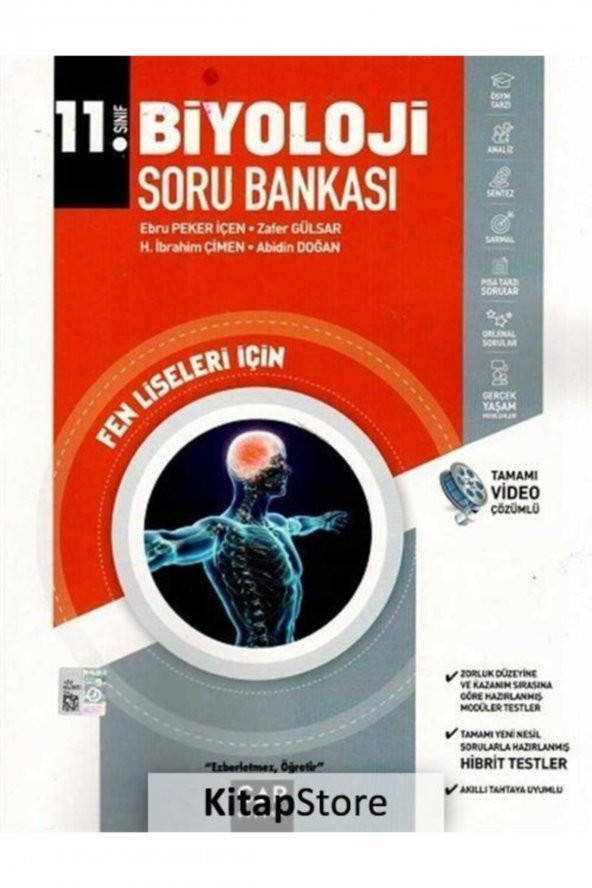 Çap yayınları 11. Sınıf Biyoloji Fen Lisesi Soru Bankası ürün görseli 1