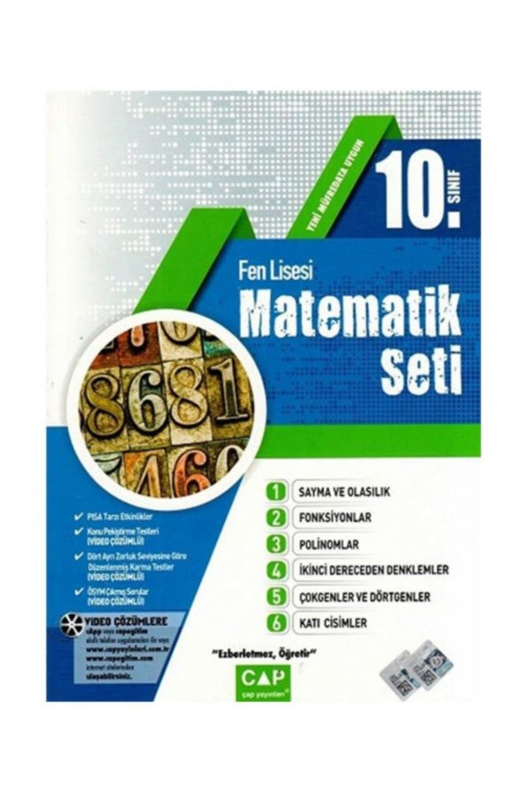 Çap Yayınları 10. Sınıf Fen Lisesi Matematik Seti ürün görseli 1