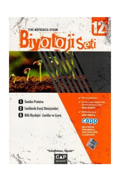 Çap Yayınları 12. Sınıf Biyoloji Seti ürün görseli 1