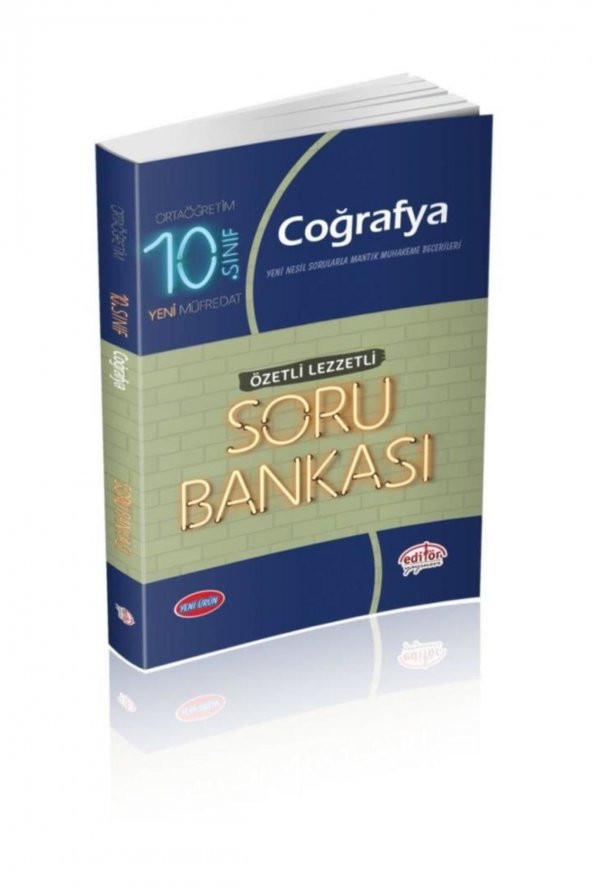 Editör 10. Sınıf Coğrafya Özetli Lezzetli Soru Bankası ürün görseli 1
