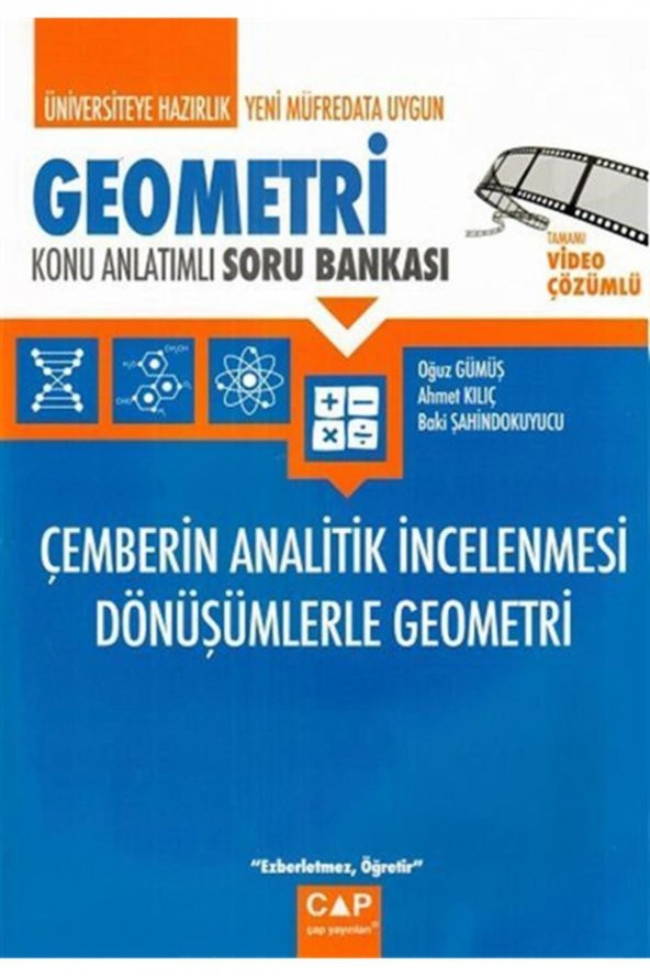 Çap Yayınları Geometri Çemberin Analitik İncelenmesi Dönüşümlerle Geometri Konu Anlatımlı Soru Banka ürün görseli 1
