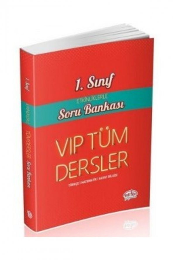 Editör 1.sınıf Etkinliklerle Tüm Dersler Soru Bankası Kırmızı Kitap ürün görseli 1