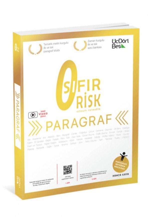 Paragraf Sıfır Risk Üç Dört Beş Yayınları ürün görseli 1