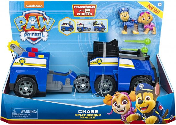 Paw Patrol 2si 1 Arada Dönüşebilen Araçlar Marshall Split - Resim 2