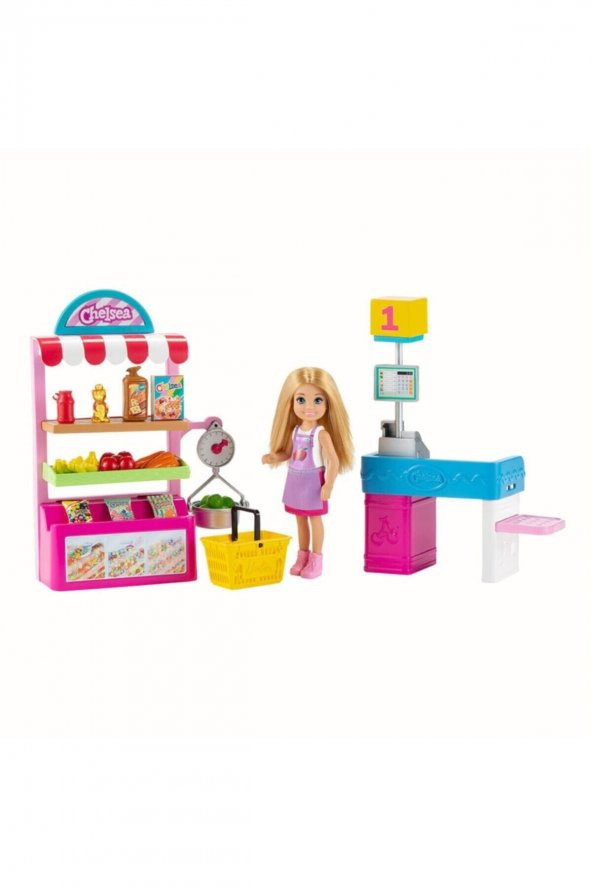 Barbie Chelsea Meslekleri Öğreniyor Market Çalışanı Chelsea ve Oyun Seti ürün görseli 1