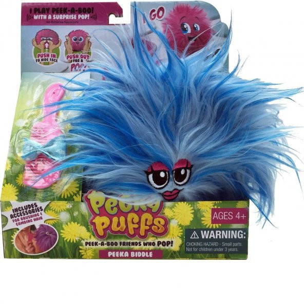 Peeka Puff Pelüş Mavi - Resim 3