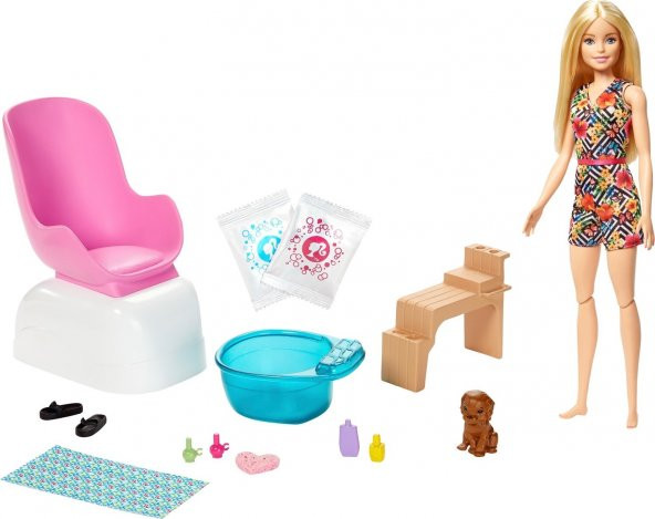 Barbie - Bebek Sağlıklı Tırnak Bakımı Oyun Seti ürün görseli 1