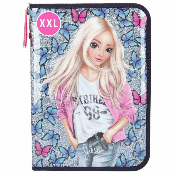 Top Model Big Pencil Case Butterfly Dolu Kalem Kutu ürün görseli 1