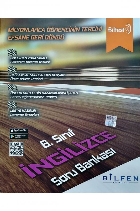 Bilfen Biltest 6.sınıf Ingilizce Soru Bankası Seti ürün görseli 1