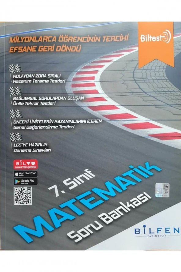 Bilfen Biltest 7.sınıf Matematik Soru Bankası ürün görseli 1