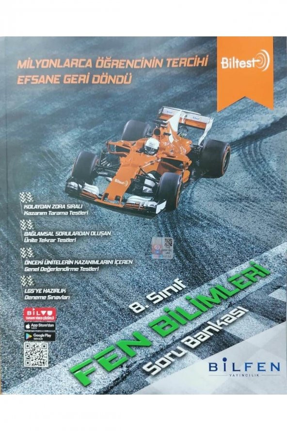 Bilfen Biltest 8.sınıf Lgs Fen Bilimleri Soru Bankası ürün görseli 1