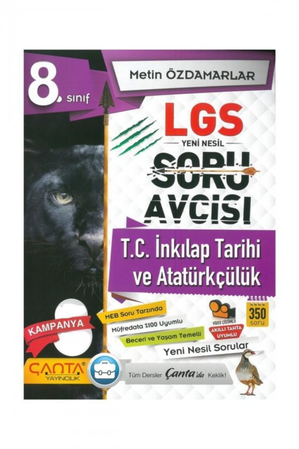 Çanta Yayınları 8. Sınıf LGS T.C. İnkılap Tarihi ve Atatürkçülük Soru Avcısı ürün görseli 1