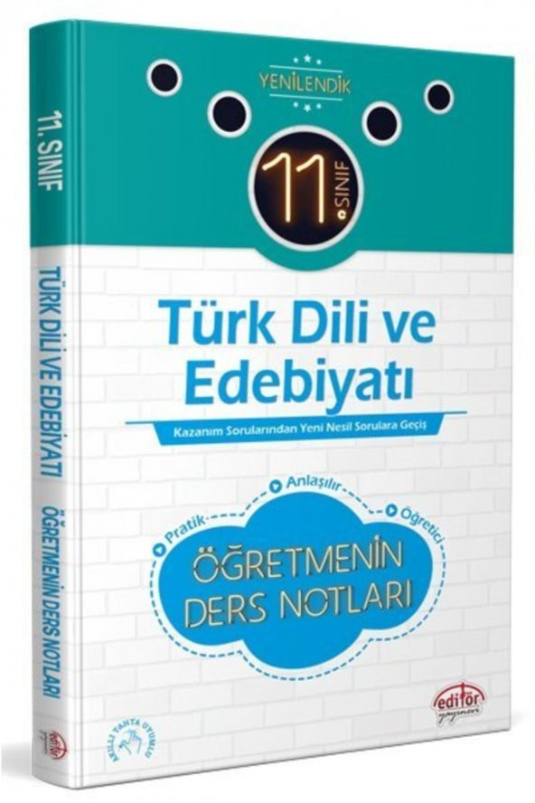 Editör 11. Sınıf Türk Dili Ve Edebiyatı Öğretmenin Ders Notları ürün görseli 1